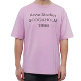 Acne Studios Stockholm Logo T-Shirt Relaxed Fit Pink 2