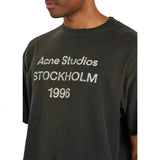 Acne Studios Stockholm Logo T-Shirt Relaxed Fit Black 5