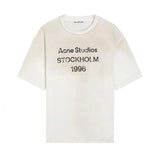 Acne Studios Stockholm Logo T-Shirt Relaxed Fit White 1