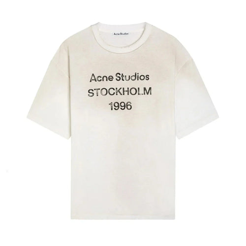 Acne Studios Stockholm Logo T-Shirt Relaxed Fit White