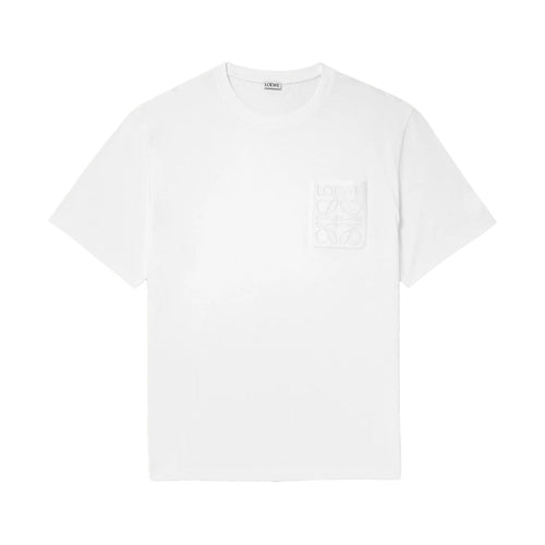 LOEWE Relaxed Fit Pocket T-Shirt White
