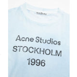 Acne Studios Stockholm Logo T-Shirt Relaxed Fit Blue 2