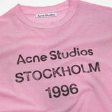 Acne Studios Stockholm Logo T-Shirt Relaxed Fit Pink 3