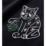 LOEWE Louis Wain Anagram Lucky Cat Embroidered T-Shirt 5