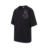 LOEWE Louis Wain Anagram Lucky Cat Embroidered T-Shirt 4