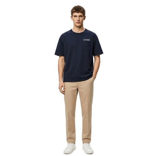 LOEWE Relaxed fit T-shirt in cotton Navy