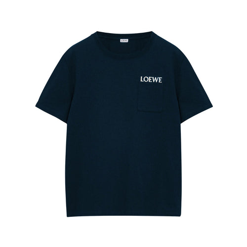 LOEWE Relaxed fit T-shirt in cotton Navy