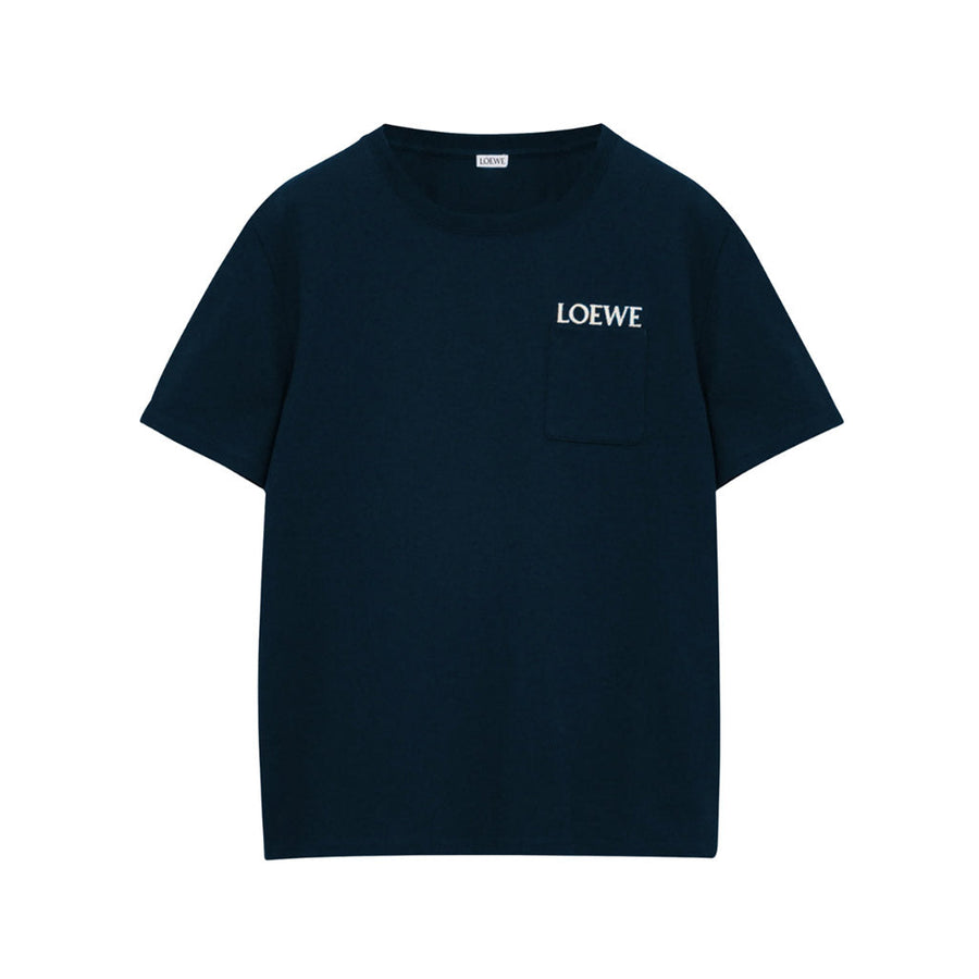LOEWE Relaxed fit T-shirt in cotton Navy