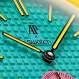 Swatch x Audemars Piguet Bioceramic Royal Pop Savonnette Otg Roz SSX03J100N 3